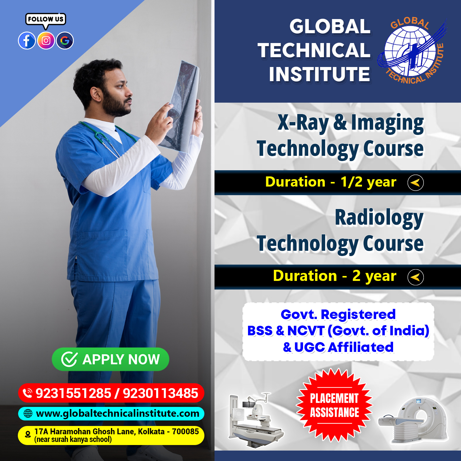 X Ray Technician Institute in Kolkata